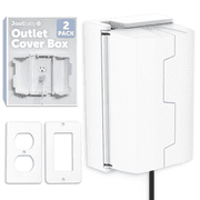 Jool Baby Electrical Outlet Cover Box for Child Safety and Protection, 2 Pack