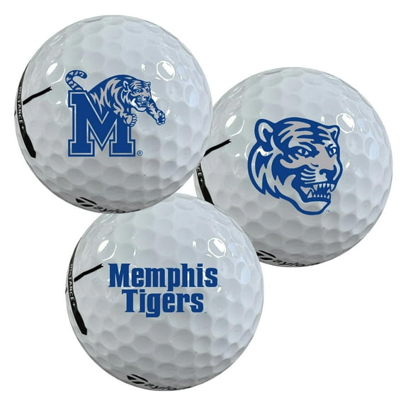 University of Memphis Tigers Logo Edition Taylormade Distance  Golf Balls 12-Pack (Dozen)