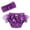 Deep Purple + Deep Purple, variant on LYMAYTER Baby Girls Sparkle Sequin Diaper Covers Toddler Mesh Skirt Shorts Comfortable Party Outfit 0-24M