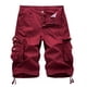 thumbnail image 4 of Mono de verano para hombre, 100 % holgado, estilo safari, informal, de gran tamaño, con múltiples bolsillos, pantalones cortos de cinco puntos, 4 of 5