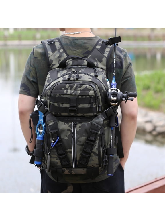 Large Capacity Tactical Multifunctional Backpack,Black