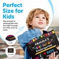 thumbnail image 4 of WaaHome First Day of School Board Sign - 11"x14" Double Sided Reusable and Erasable 1st First & Last Day of Preschool Pre-K Chalkboard Sign Photo Prop Gift Back to School Supplies for Son Daughter, 4 of 7