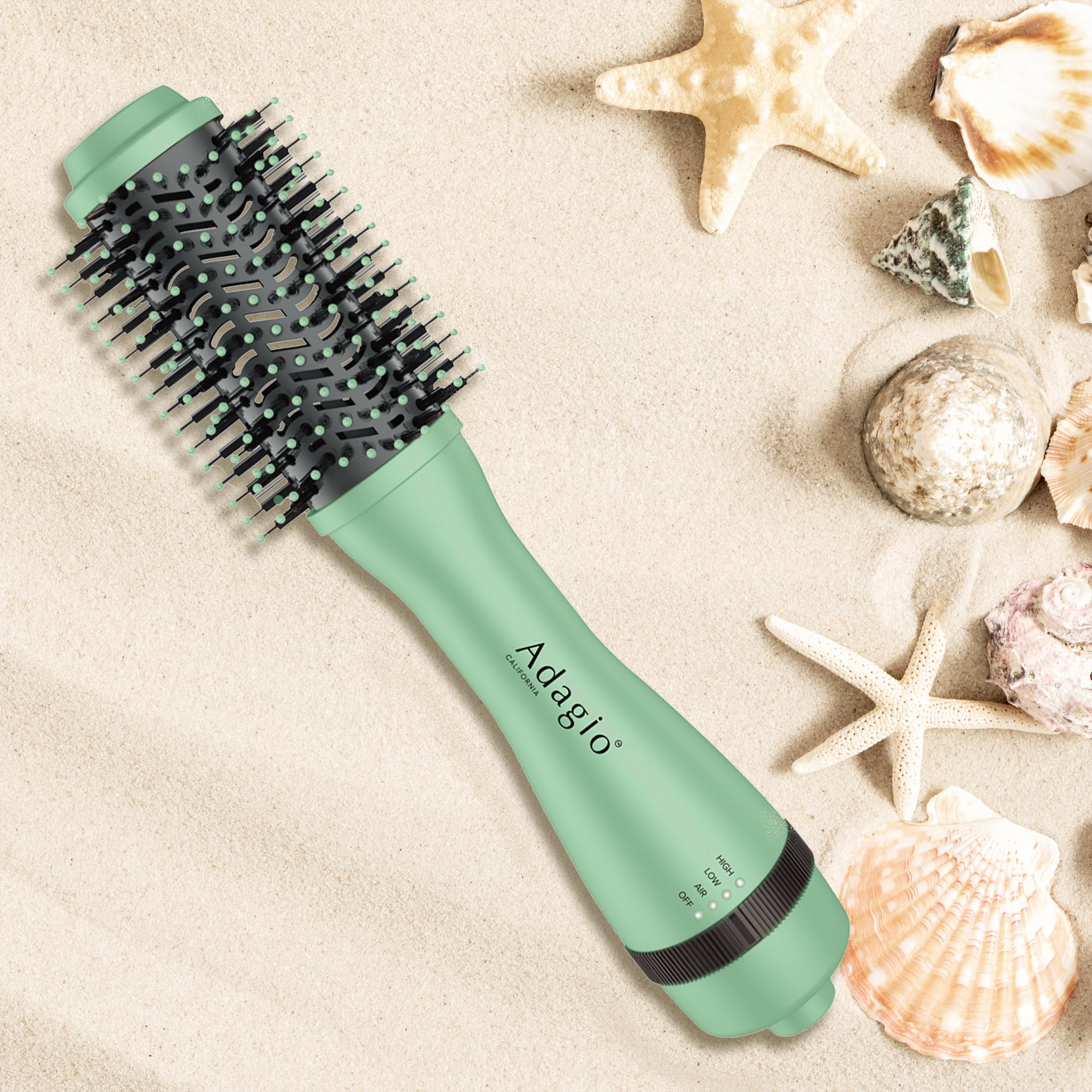 (3 pack) Adagio Professional Blowout Brush, 2", Seafoam Green