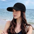 thumbnail image 2 of Women's Baseball Cap Breathable Mesh Versatile Summer Outdoor Sun Baseball Cap Wide Brim Hats for Women Black, 2 of 4