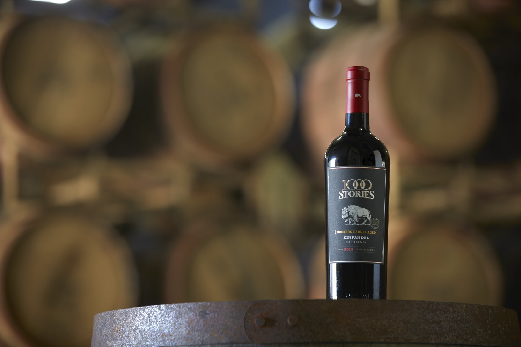 1000 Stories Zinfandel Red Wine, 750ml Glass Bottle, ABV