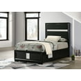 thumbnail image 2 of Miranda 54-inch Upholstered Twin Panel Bed Black, 2 of 10