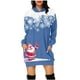 thumbnail image 2 of WILLBEST Sudaderas para Mujer, Vestido de Navidad, Vestido de Noche para Mujer, Sudadera Navideña de Moda con Capucha y Bolsillo Tipo Bolso, Sudadera Estampada, Falda de Moda Grande, 2 of 4