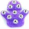 thumbnail image 1 of Palm Shaped Massage Glove Body Massager With 9 360-degree-roller Metal Roller Ball Beauty, 1 of 4