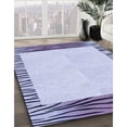 thumbnail image 3 of Ahgly Company Machine Washable Indoor Round Transitional Heavenly Blue Area Rugs, 3' Round, 3 of 7