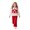 Red, variant on Enyan Girls Fall Clothes Long Sleeve Flared Sweatsuit Crewneck with Pants Winter 2 Piece Outfit,2-3 Years