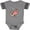Football Heather and Smoke, variant on Inktastic Cute Smiling Valentine's Day Otter with Heart Boys or Girls Baby Bodysuit