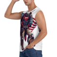 thumbnail image 3 of Fotbe Men's Cool Patriotic Buffalo Cowboy Print Men's Sleeveless Muscle Tank Tops Casual T-Shirts for Gym Workout Beach-3X-Large, 3 of 8