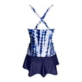 thumbnail image 4 of Womens Tankini Bathing Suits 2026 Casual Modest Striped V Neck Strappy Bikini Top with Bottom Two Piece Bathing Suits Woman, 4 of 5