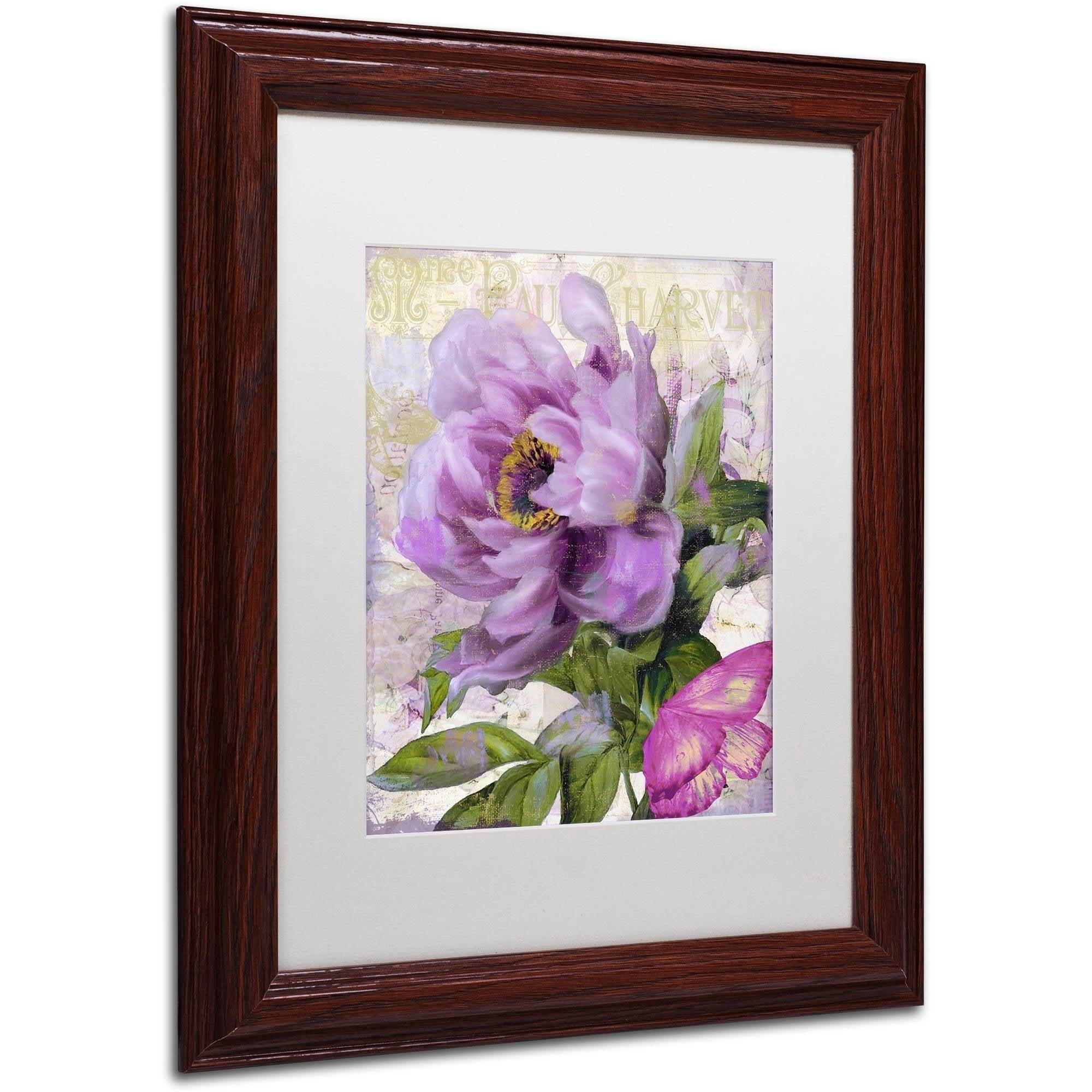 Trademark Fine Art "July" Canvas Art by Color Bakery White Matte, Wood Frame