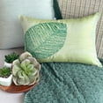 thumbnail image 3 of The HomeCentric Green Lumbar Pillow Cover, Leaf Design Tropical Theme Lumbar Pillow Cover, Pack of 2, 12"x14" (30x35 cm) Lumbar Pillow Cover, Rectangle Silk Lumbar Pillow Cover, Floral - Green Leaf, 3 of 10