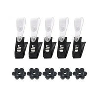 Garden Flag Accessories 5 Rubber Stoppers /Anti-Wind Clips for Flag Stand' O1T2