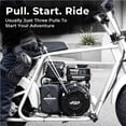 thumbnail image 4 of 99cc 4-Stroke Gas Powered Mini Bike for Teens Ages 13+, Up to 28 MPH, Pull Start, Automatic Clutch, Rear Disc Brake, 145/70-6 Street Tires, 220 lb Capacity, 4 of 8