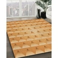 thumbnail image 3 of Ahgly Company Machine Washable Indoor Round Transitional Neon Orange Area Rugs, 6' Round, 3 of 7
