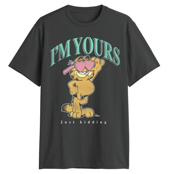 Men's Garfield I'm Yours Just Kidding Graphic T-Shirt