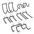 thumbnail image 1 of Soporte para taladro perforado HUHOLE, ganchos utilitarios para tablas perforadas, paquete de 10, 1 of 8