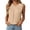 Beige, variant on Boho Tops for Women Sleeveless Elegant Solid Color Round Neck Beach Vacation Essentials,Beige,L