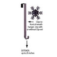 thumbnail image 5 of Haute Decor Adjustable Length Wreath Hanger with Removable Icon (Oil-Rubbed Bronze - Snowflake), 5 of 5