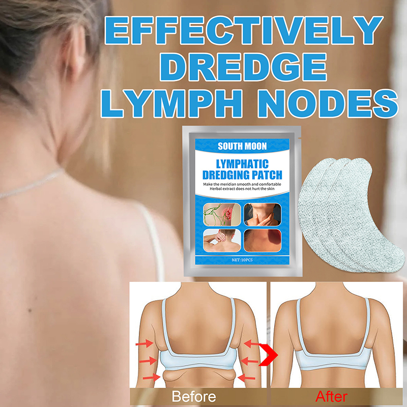 10PCS Lymphatic Detox Patch Neck AntiSwelling Lymph Pads Plaster