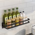 thumbnail image 5 of relayinert Wall Mounted Kitchen Shelf Stainless Steel Rack Dish Bowl Seasoning Storage Organizer, 40cm Seasoning Rack, 5 of 5