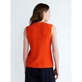 thumbnail image 3 of Free Assembly Women's and Women's Plus Button Front Cable Knit Sweater Vest, Lightweight, Sizes XS-4X, 3 of 5