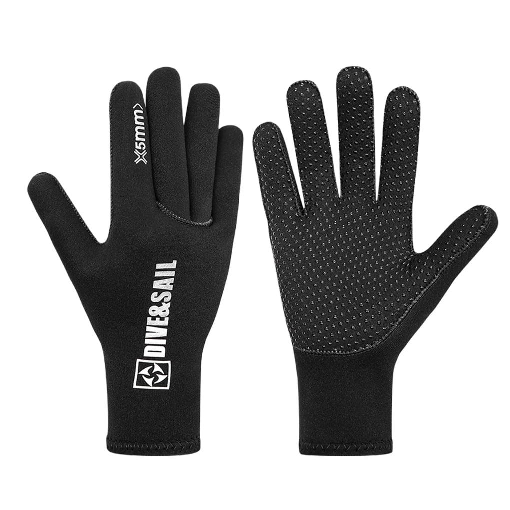 5mm Surf Wetsuit Gloves Diving Gloves for Winter Swimming Deep Sea Adults 