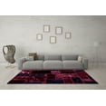 thumbnail image 3 of Ahgly Company Indoor Square Abstract Pink Modern Area Rugs, 5' Square, 3 of 4