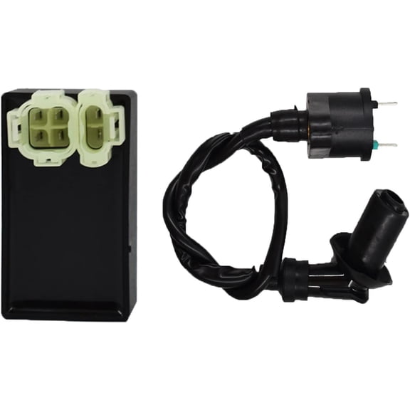 SEBLAFF Black Ignition Coil and CDI Box Replacement for TRX300 FourTrax 300 4x4 1988-1992