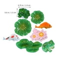 thumbnail image 2 of Mini Miniature Garden Goldfish Decor Lily Frog Ornament Pads Artificial Decoration Resin Water Landscape Ornaments, 2 of 9