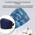 thumbnail image 3 of fastboy Gourd Caps Nurse Durability Pure Color Button Professional Assorted Colors Tie Back Work Uniform Operating Hats L37, 3 of 6
