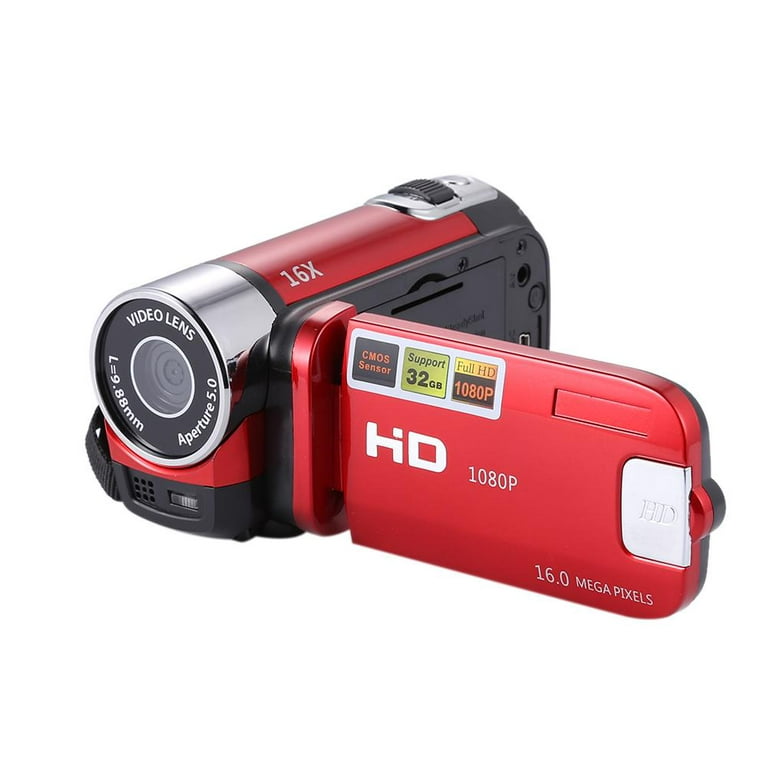 Handheld Video Camcorder 1080P FHD 16x Digital Zoom, Trabar DV Digital Camera with COMS Built-in Speaker, 270 ° Rotary Sc -