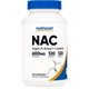 thumbnail image 1 of Nutricost N-Acetyl L-Cysteine (NAC) 600mg, 120 Vegetarian Capsules - Non-GMO, Gluten Free, Vegetarian Caps, 1 of 5