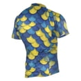 thumbnail image 2 of joogoo Scale Blue and Yellow Pattern Men's Cycling Jerseys Mountain Bike Short Sleeve Tops 2XL, 2 of 7