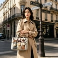 thumbnail image 4 of Arrival Digital Print Handbag / Stylish Quilted Tote Bag, 4 of 6
