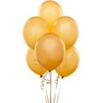 thumbnail image 2 of Pearlized Latex Balloons | Gold | Pack of 100 | Party Decor, 2 of 3