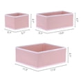 thumbnail image 4 of Unique Bargains Fabric Storage Cube Storage Bin Storage Basket Pink, 4 of 8