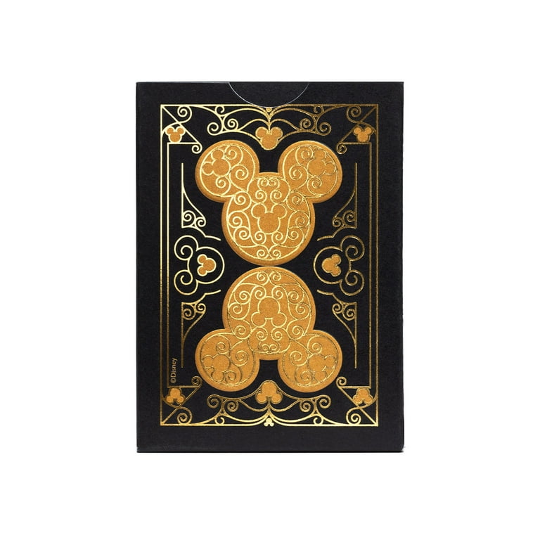 Disney Mickey Mouse Inspired Black and Gold Playing Cards