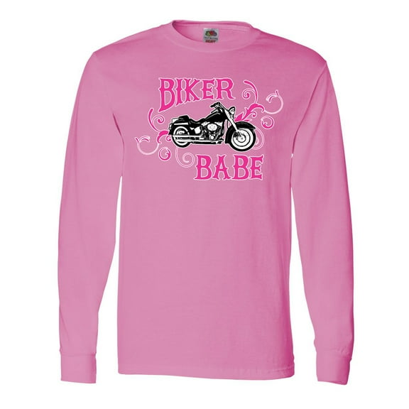 Inktastic Biker Babe Long Sleeve T-Shirt