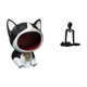 thumbnail image 5 of Estatua de gato, figura de escritorio, llavero, escultura decorativa de resina, adorno abstracto, diseño de dibujos animados, contenedor de almacenami, 5 of 8