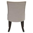 thumbnail image 2 of Best Quality Furniture Classic Upholstered Side Chair Tufted in Linen Fabric w/Nailhead Trim **Set of 2**, Beige, 2 of 5