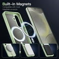 thumbnail image 3 of JETech Magnetic Case for Samsung Galaxy S24 5G, Compatible with MagSafe, Translucent Matte Back Shockproof Phone Cover (Jade Green), 3 of 6