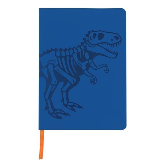 Ecokind Dinosaur Soft Cover PU Journal, 120 Sheets, 5.75" x 8", Ribbon Marker & Printed Page Edges