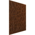 thumbnail image 2 of Ekena Millwork 19 5/8"W x 19 5/8"H Elwod EnduraWall Decorative 3D Wall Panel, Universal Aged Metallic Rust (Covers 2.67 Sq. Ft.), 2 of 6
