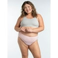thumbnail image 2 of Fruit Of The Loom Womens Plus Fit for Me Breathable Micro-Mesh Hi-Cut Panty Asso, 2 of 5