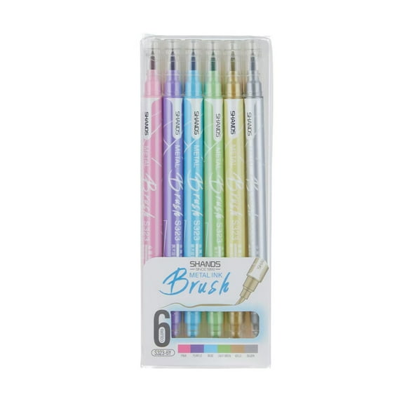 Metallic Markers Pens, Dual Tip Metallic Pens for Rock Painting,Tattoo painting, Ceramic, Card Making, Black Paper, Easter Egg, Metal