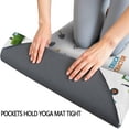 thumbnail image 3 of Cartoon Tractors Wheelbarrows White Pattern Hot Yoga Mat Towel Non Slip for Hot Yoga - Quick-Drying Yoga Mat Cover with 4 Corner Pockets with Travel Bag - Hot Yoga Towel Non Slip 74"x26", 3 of 6